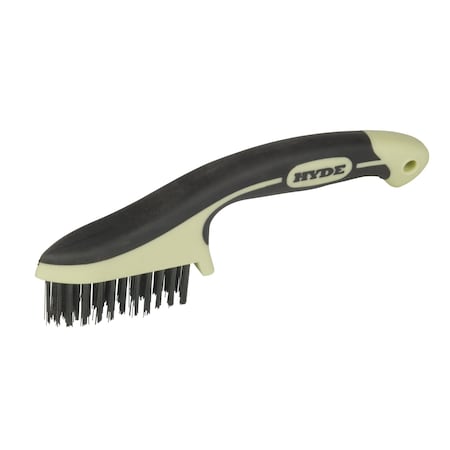 Hyde Hyde MAXXGRIP PRO 0.75 in. W X 8.75 in. L Carbon Steel Wire Brush 46832